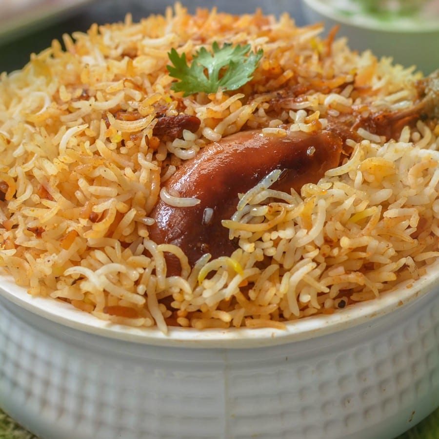 Karimnagar Chicken Cashew Pulav.