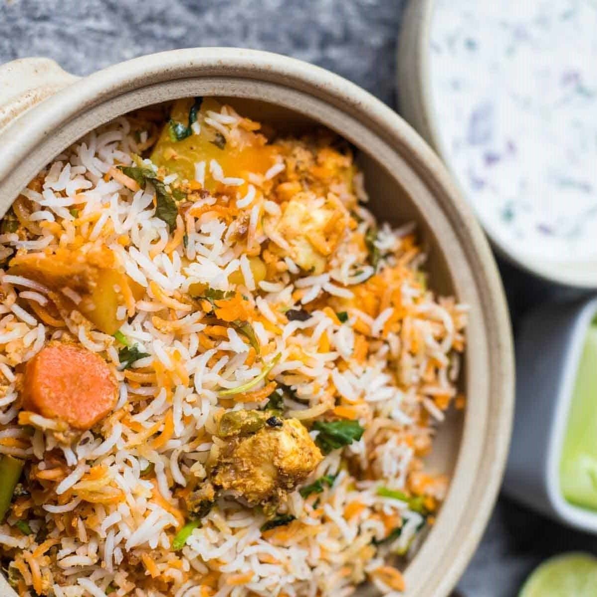 Veg Biryani.