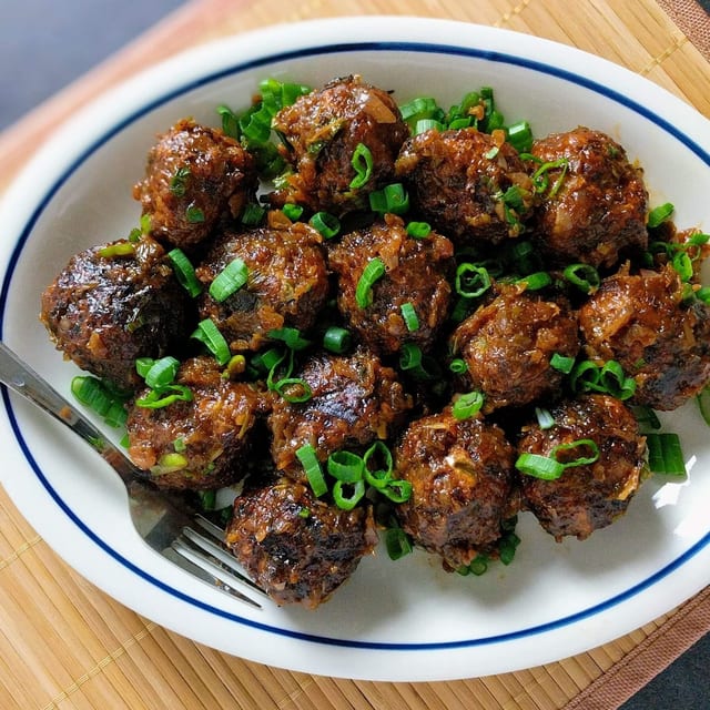 Veg Manchurian.