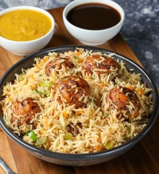 Manchurian Veg Fired Rice.