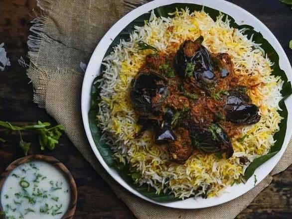 Gutti Vankaya Biryani.