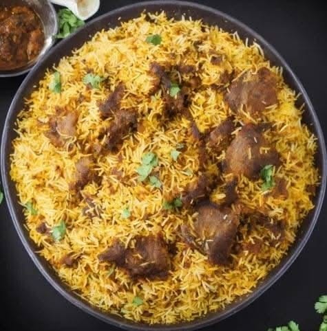 Goat Fry Biryani.
