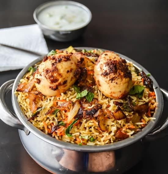 Egg Biryani.