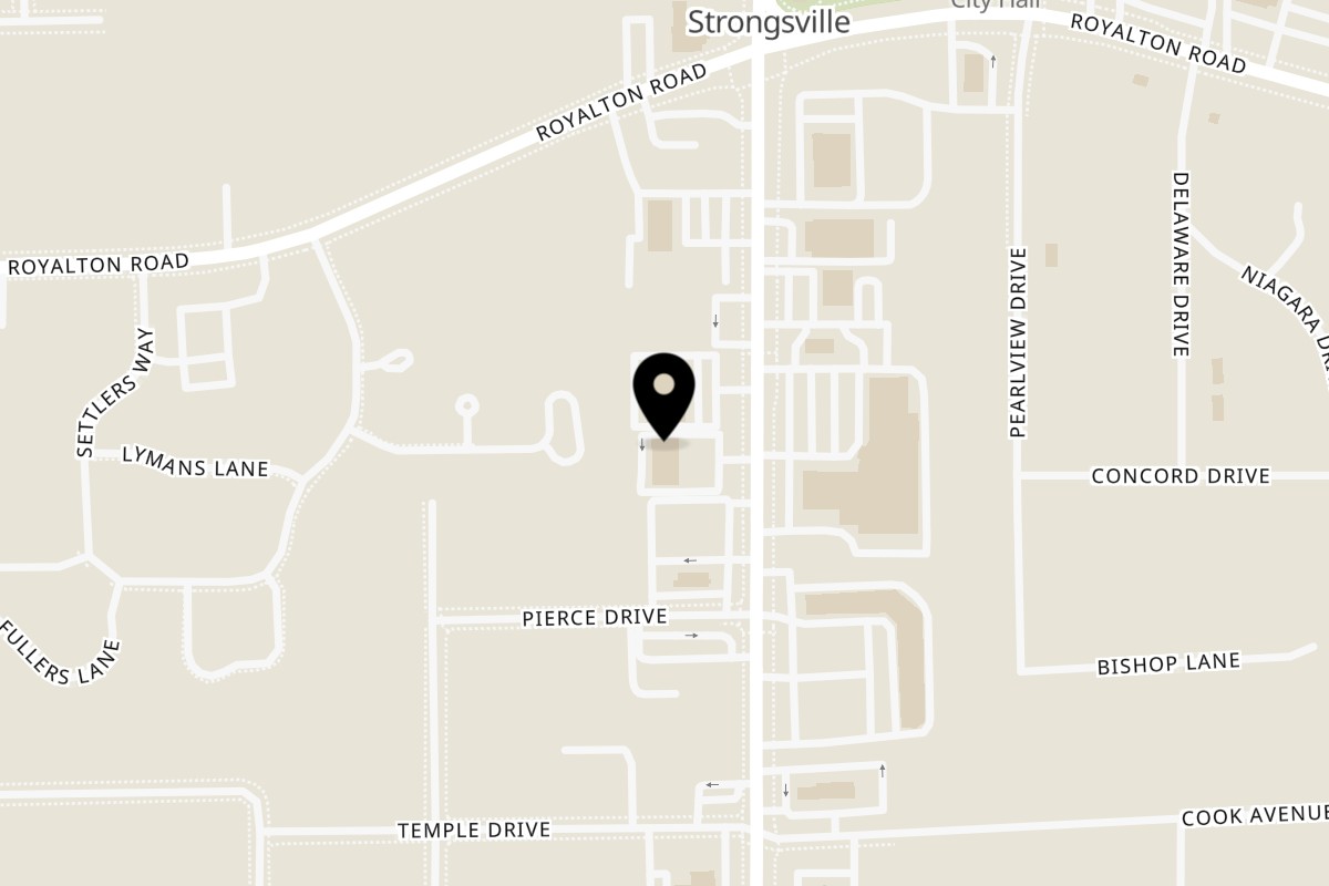 Map showing the location of Akshaya Patra on 14224 Pearl Rd in Strongsville